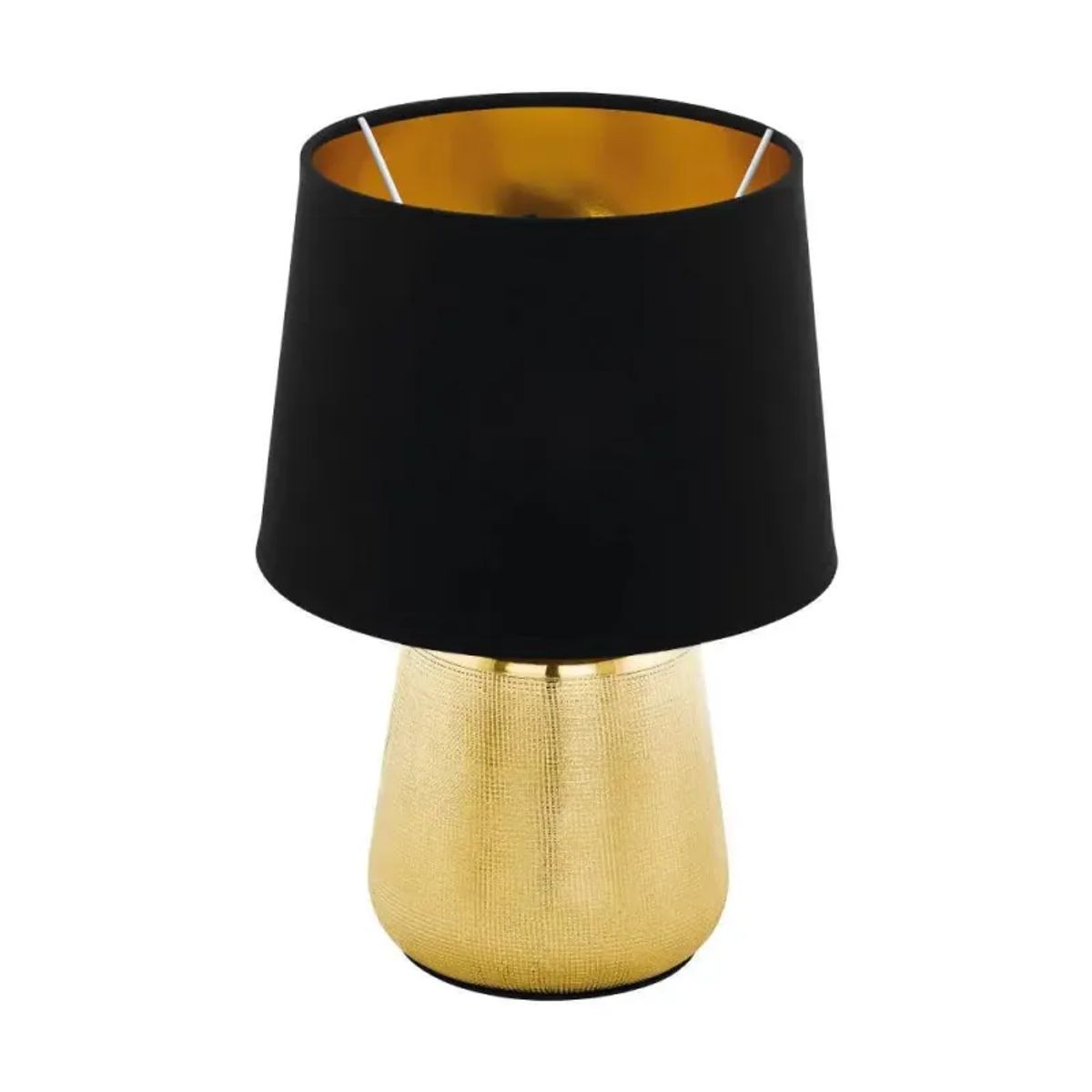 EGLO Manalba Bord E14 H300 Sort/guld - Bordlampe - 99331