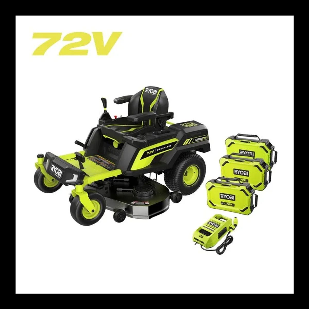 Ryobi 72V Zero Turn Ride-on - RY72ZTRX137-310