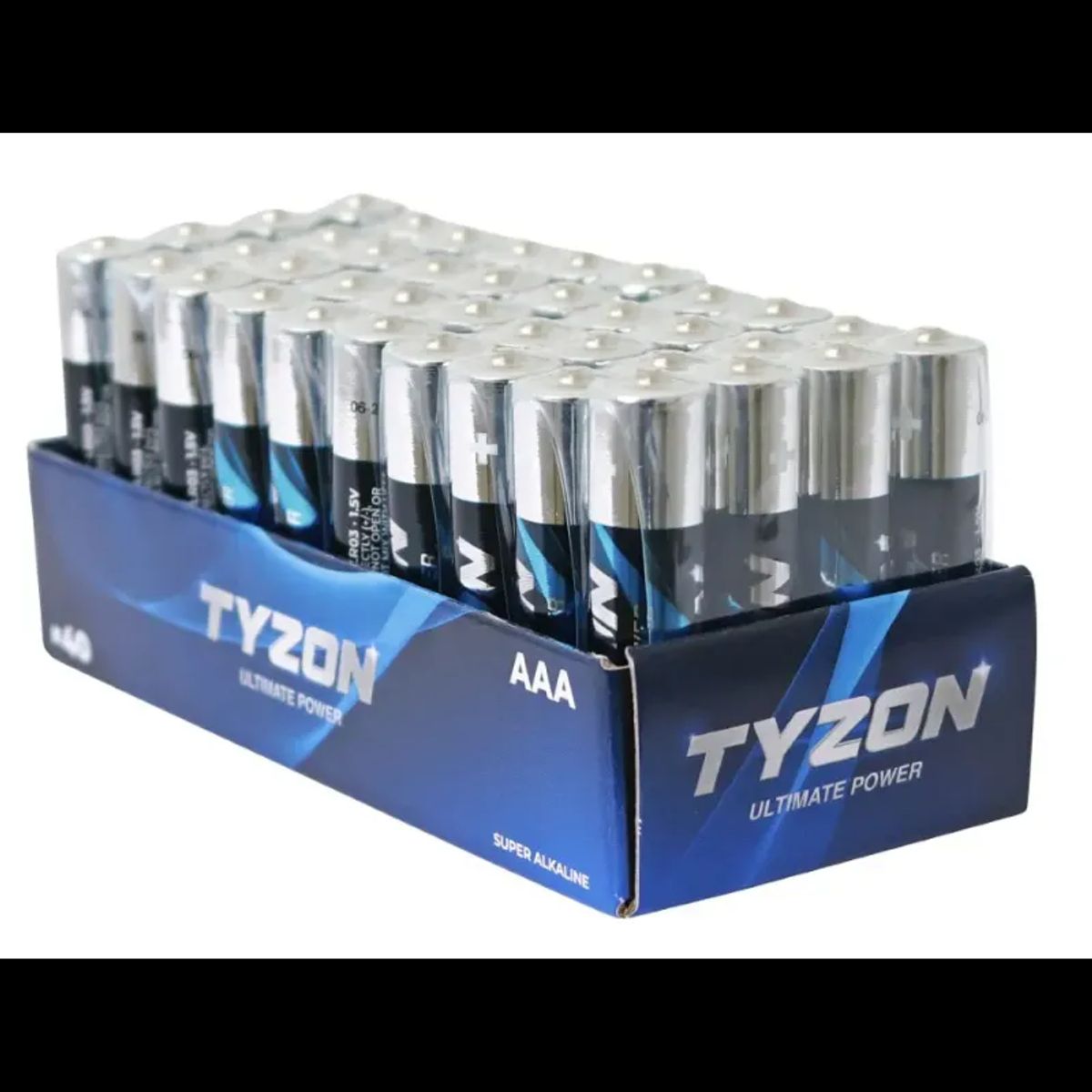 Tyzon AAA-alkaline-batterier 1,5V 40-pak