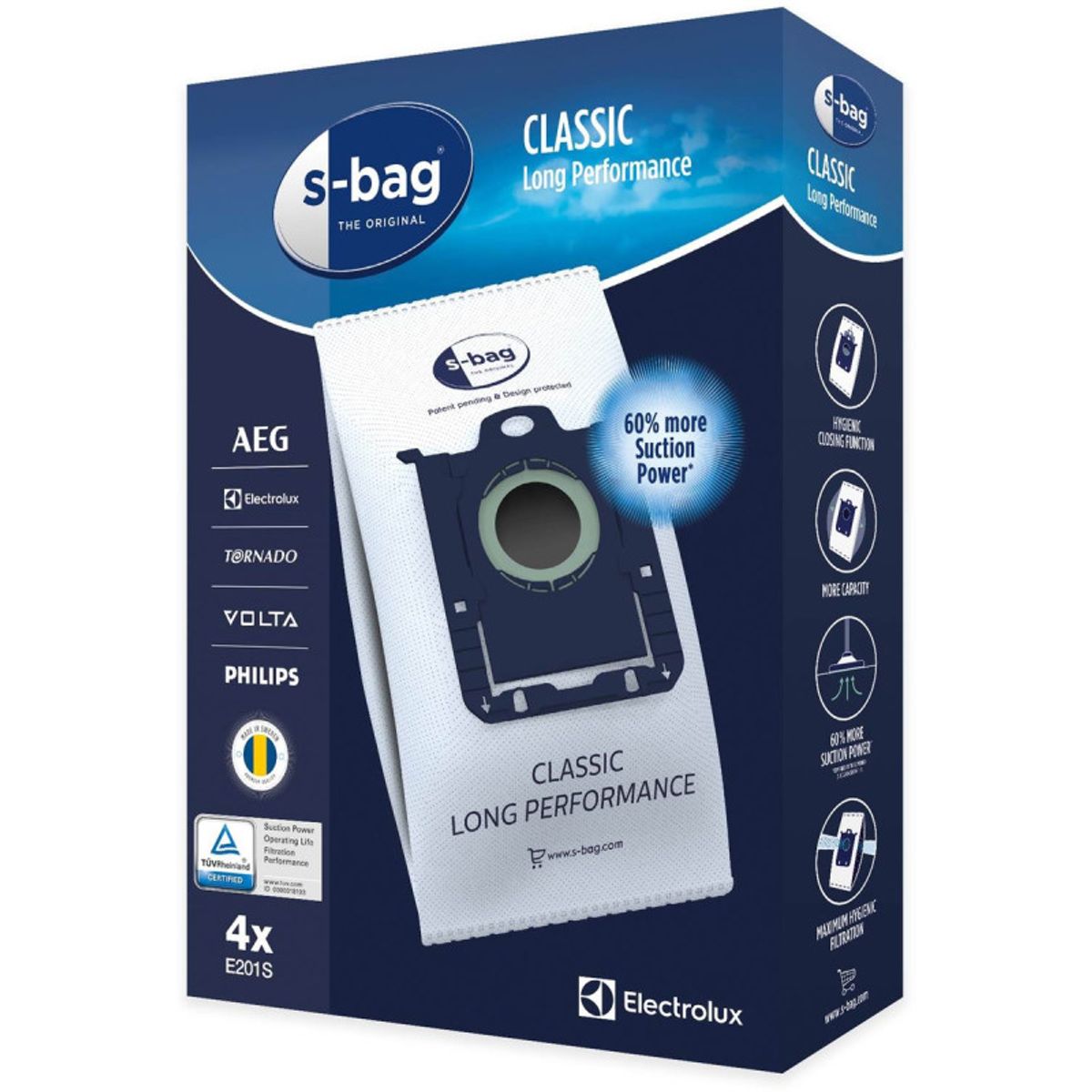 Electrolux E201S S-BAG Støvsugerposer