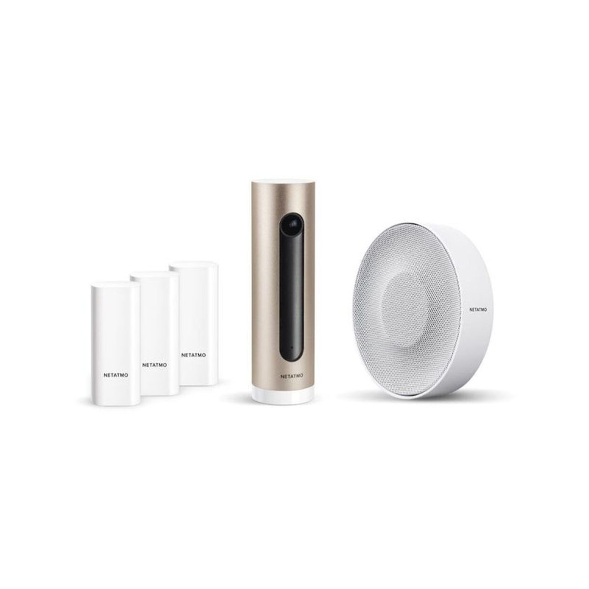 Netatmo Indoor Camera+Sensors+Siren Smart Home Bundle,114022 Sikkerhedspakke