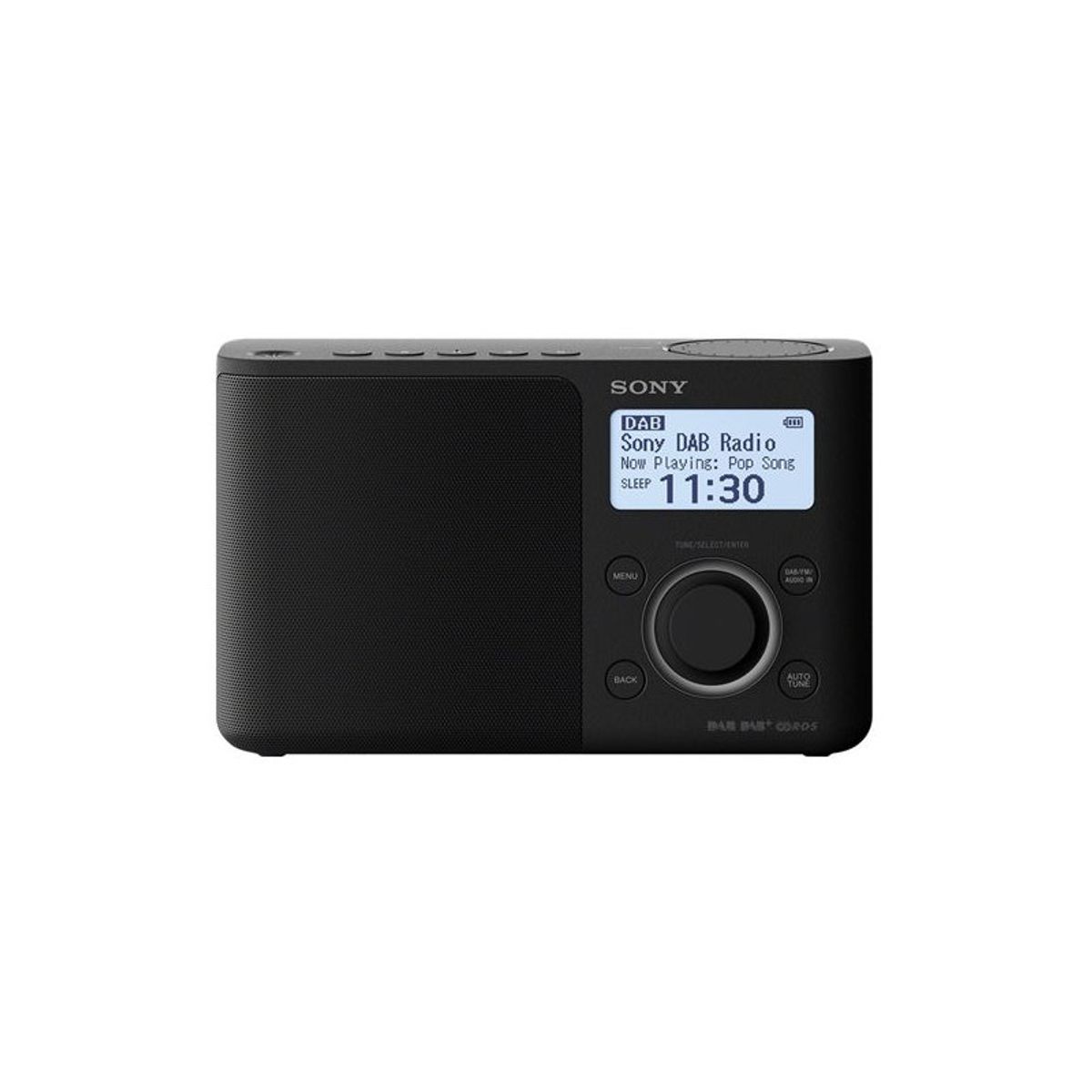 Sony XDR-S61D, sort DAB+/FM radio