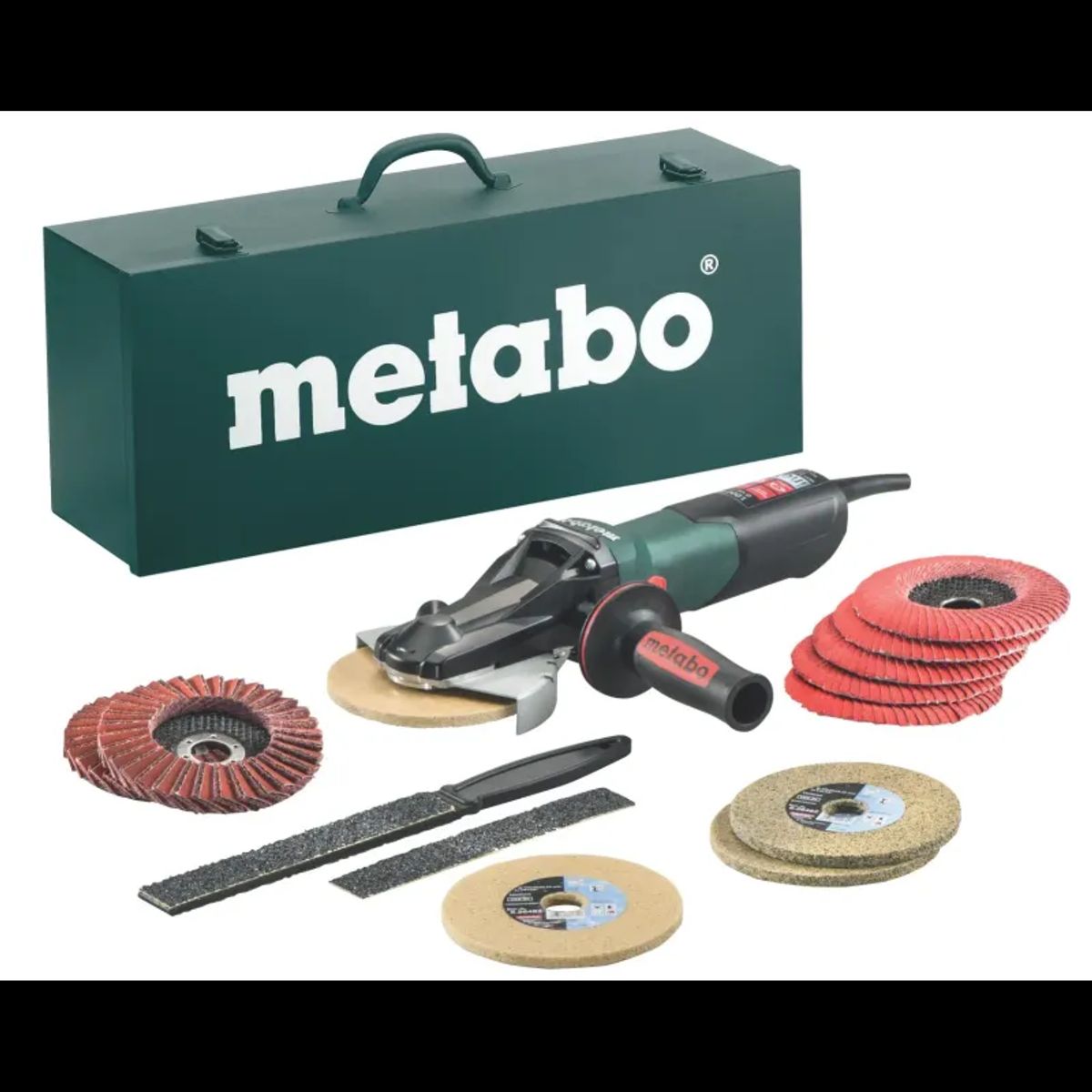 Metabo Wevf 10-125 Quick Inox Fladhoved Sæt