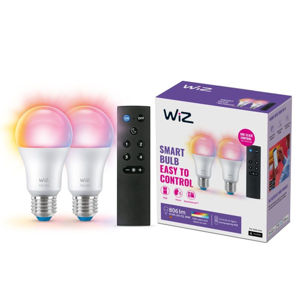 WiZ Multipack Color - E27 60W - 929002451201