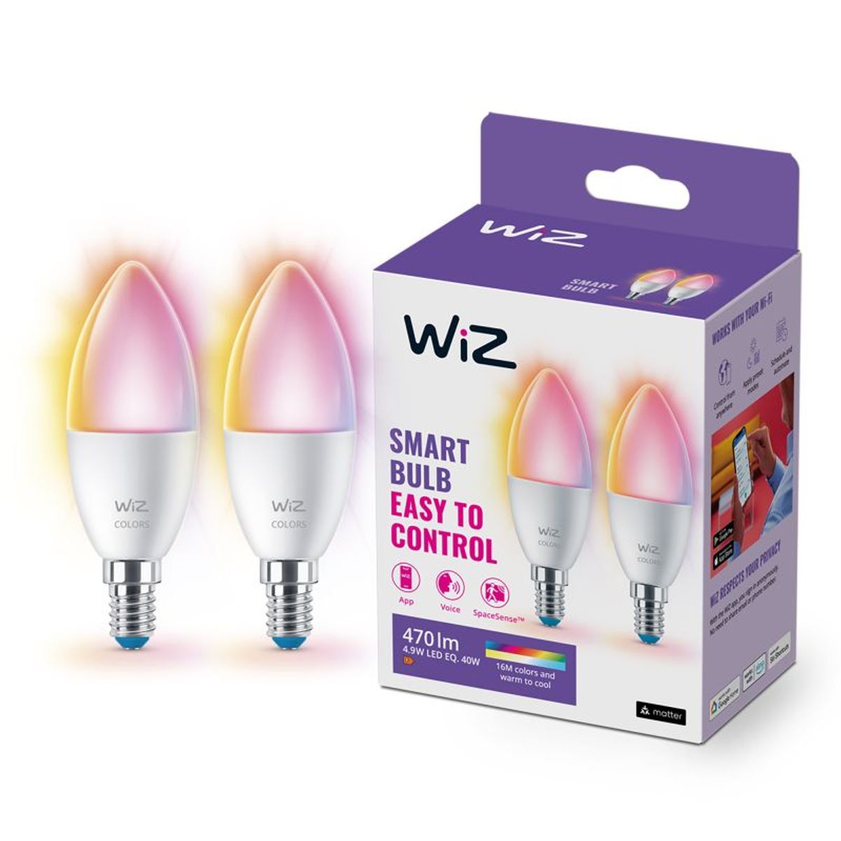 WiZ Multipack Color - E14 40W - 929002448832