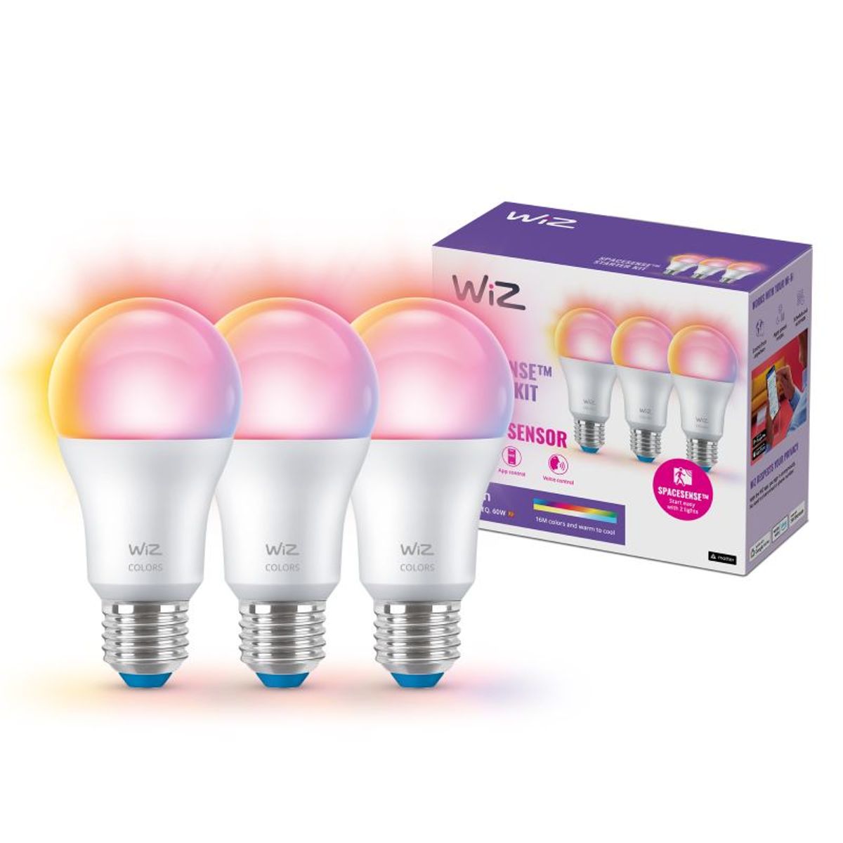 WiZ Multipack Color - E27 60W