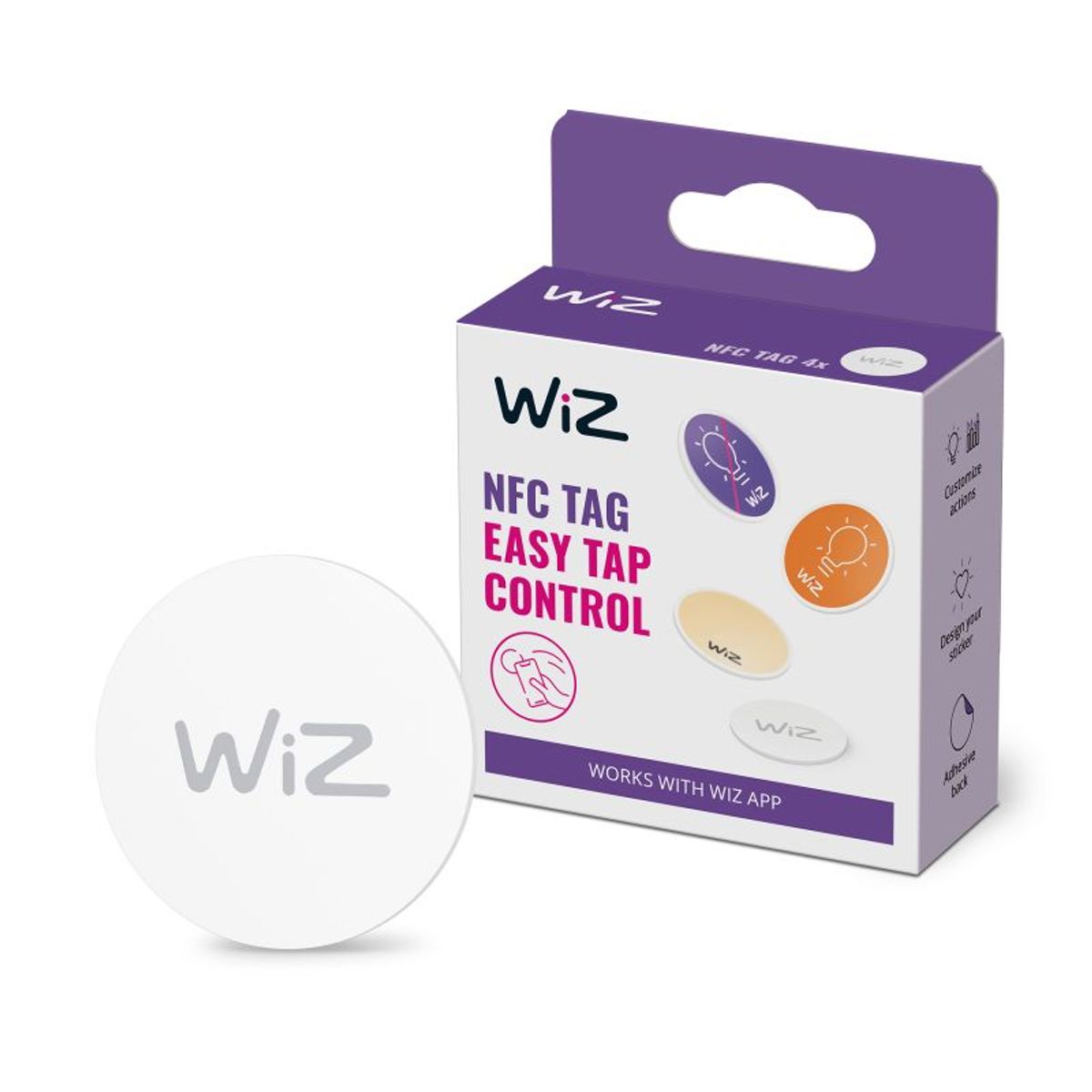 WiZ NFC tag 4 pieces