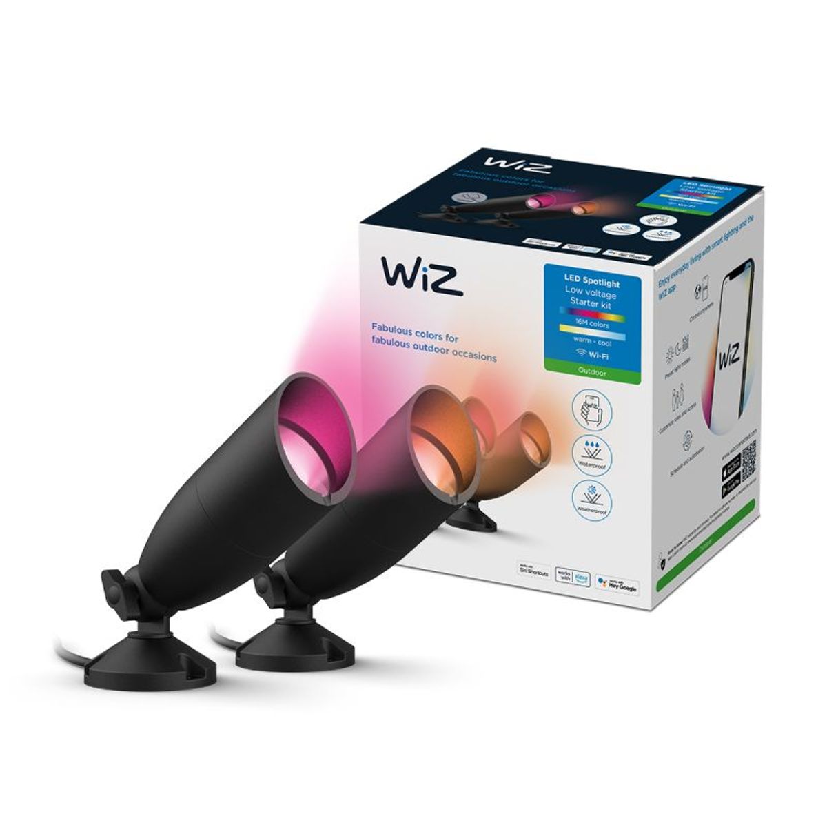 WiZ 12V Ground Spot Starter Kit EU C