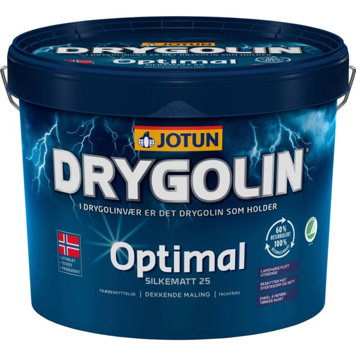 Drygolin Optimal Træbeskyttelse Dækkende 9L Base C SORT