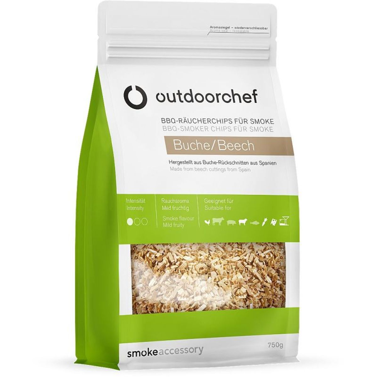 Outdoorchef Rygechips bøg - 14.523.18 - Rygechips fra Spanien