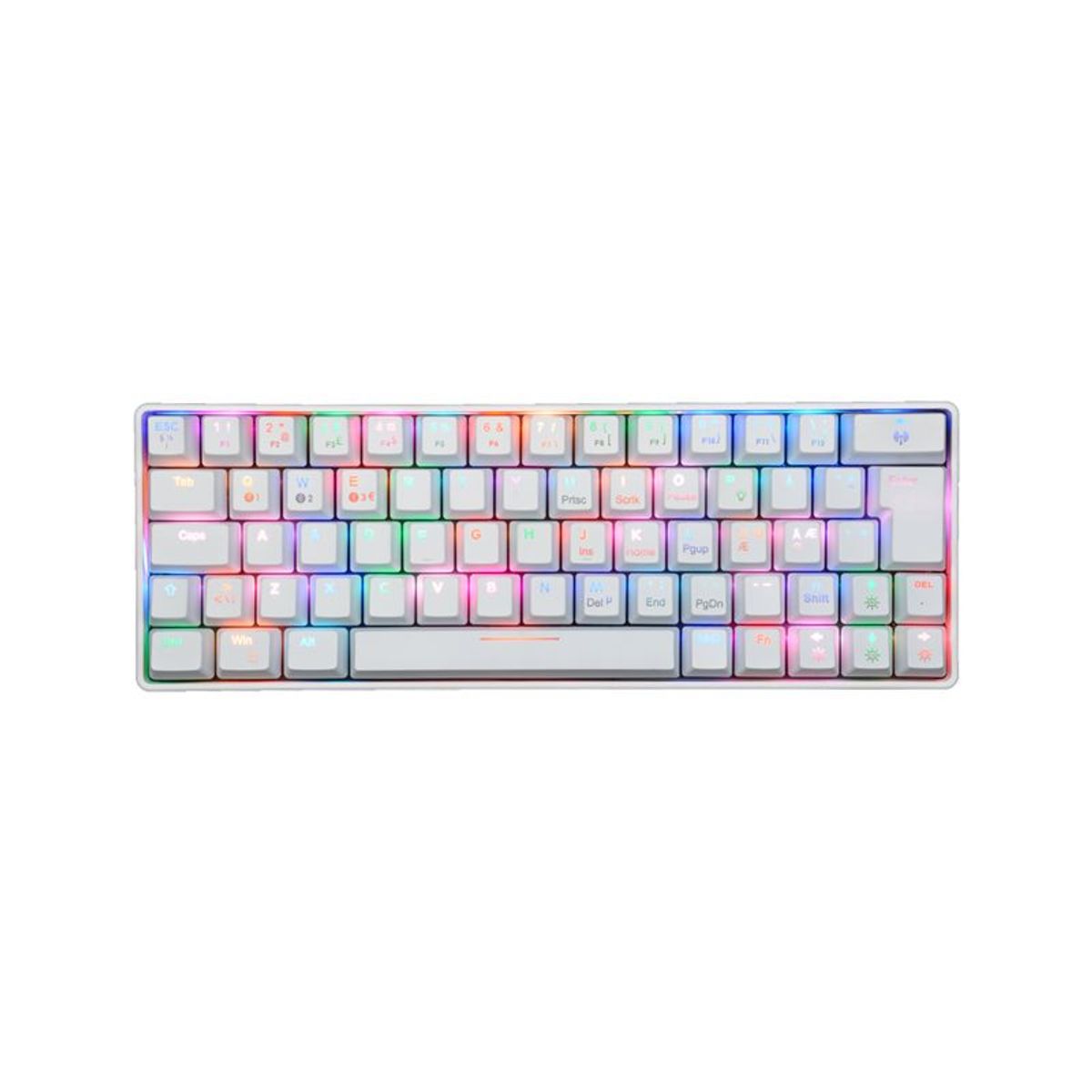 Fourze GK60 Gaming Keyboard dual, White Mekanisk Keyboard