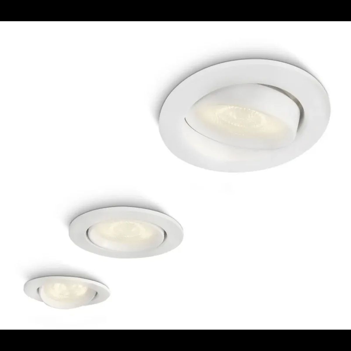 Philips Ellipse Recessed Led Hvid 3x4w