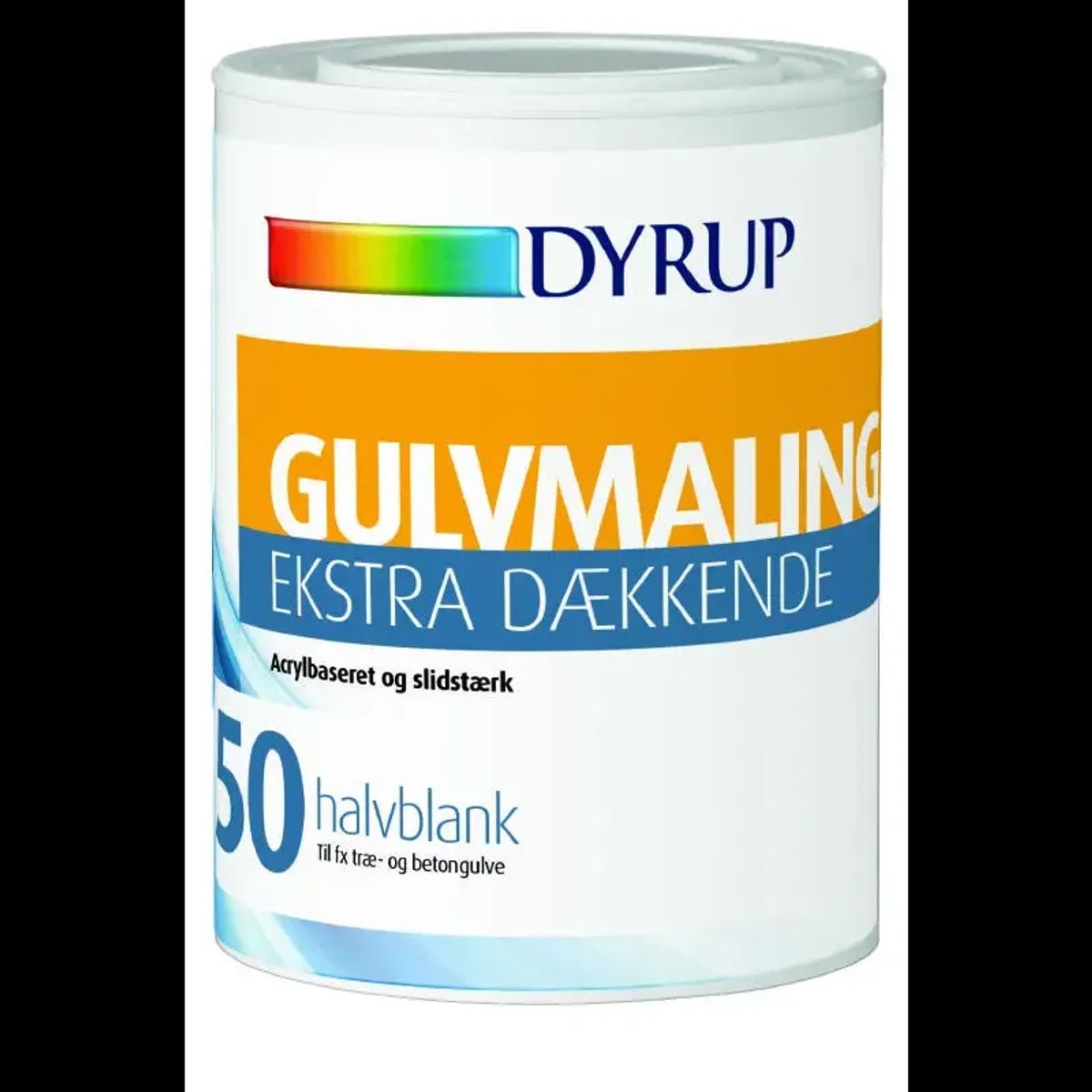 Dyrup Gulvmaling Vand Ekstra Dækkende Hvid - 0,75lt