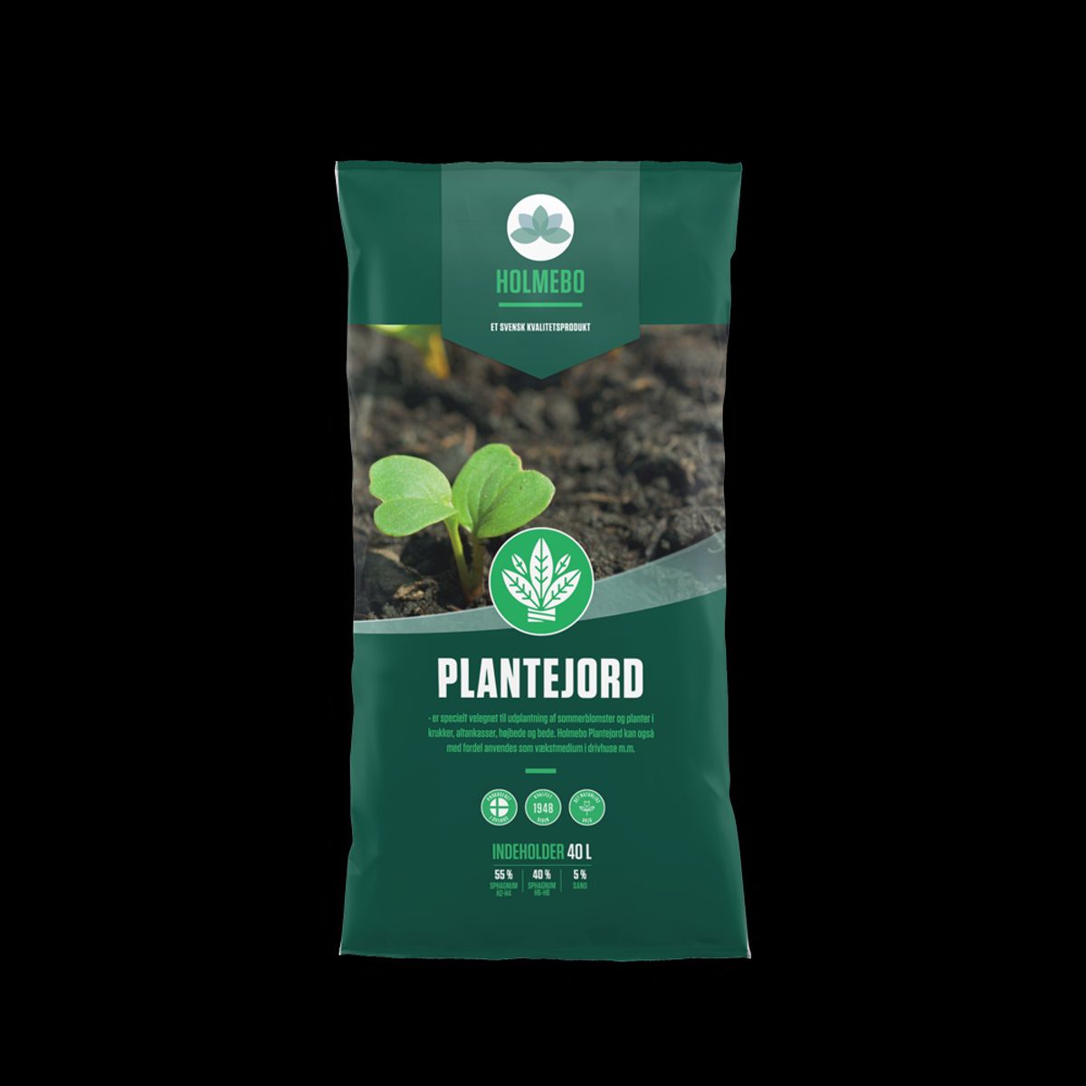 Holmebo Plantejord - 40 liter