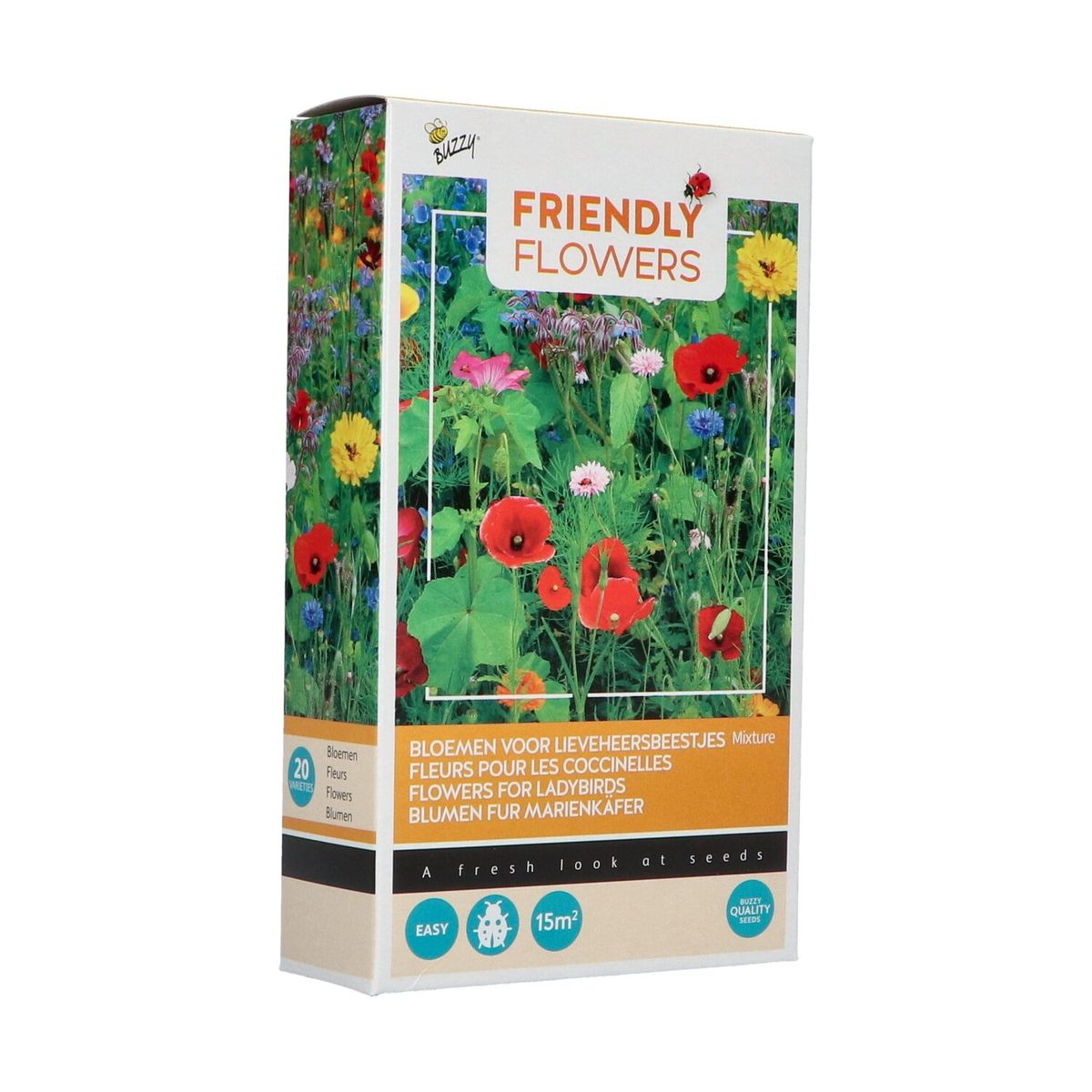 Friendly Flowers Blomsterblanding til mariehøns - 15 m2