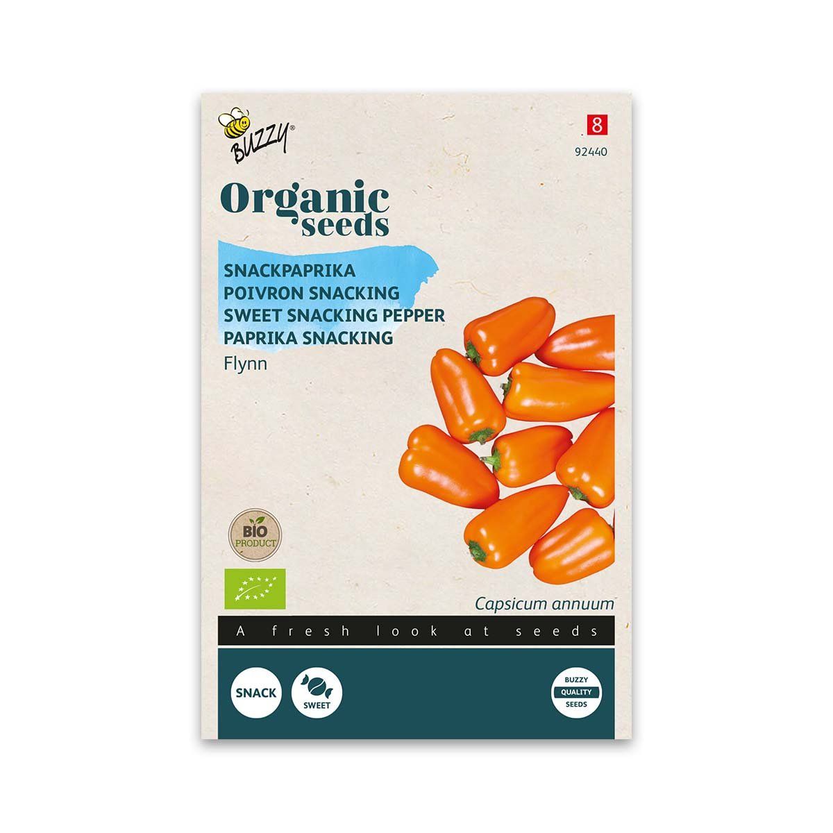 Økologisk Snack Peberfrugt frø, Flynn Orange