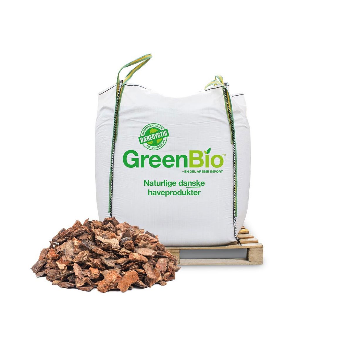 GreenBio Grov Pinjebark, 25-45 mm - 1000 liter