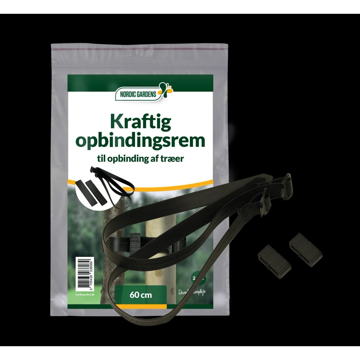 Kraftig opbindingsrem 60 cm - 2 stk.