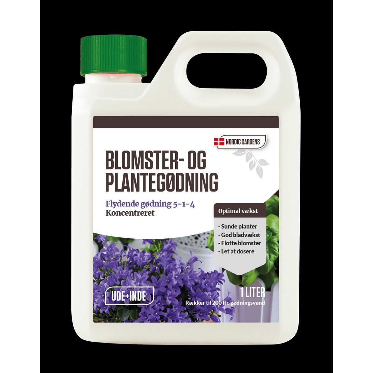 Flydende blomster- og plantegødning - 1 liter