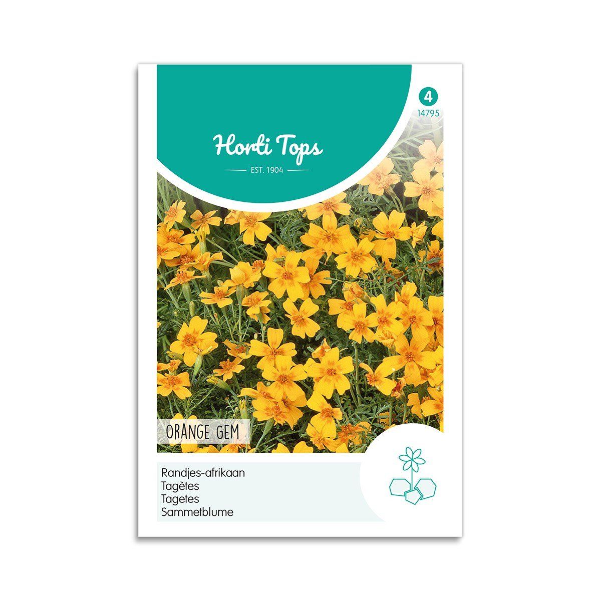 Appelsintagetes frø "Orange Gem" - Horti Tops