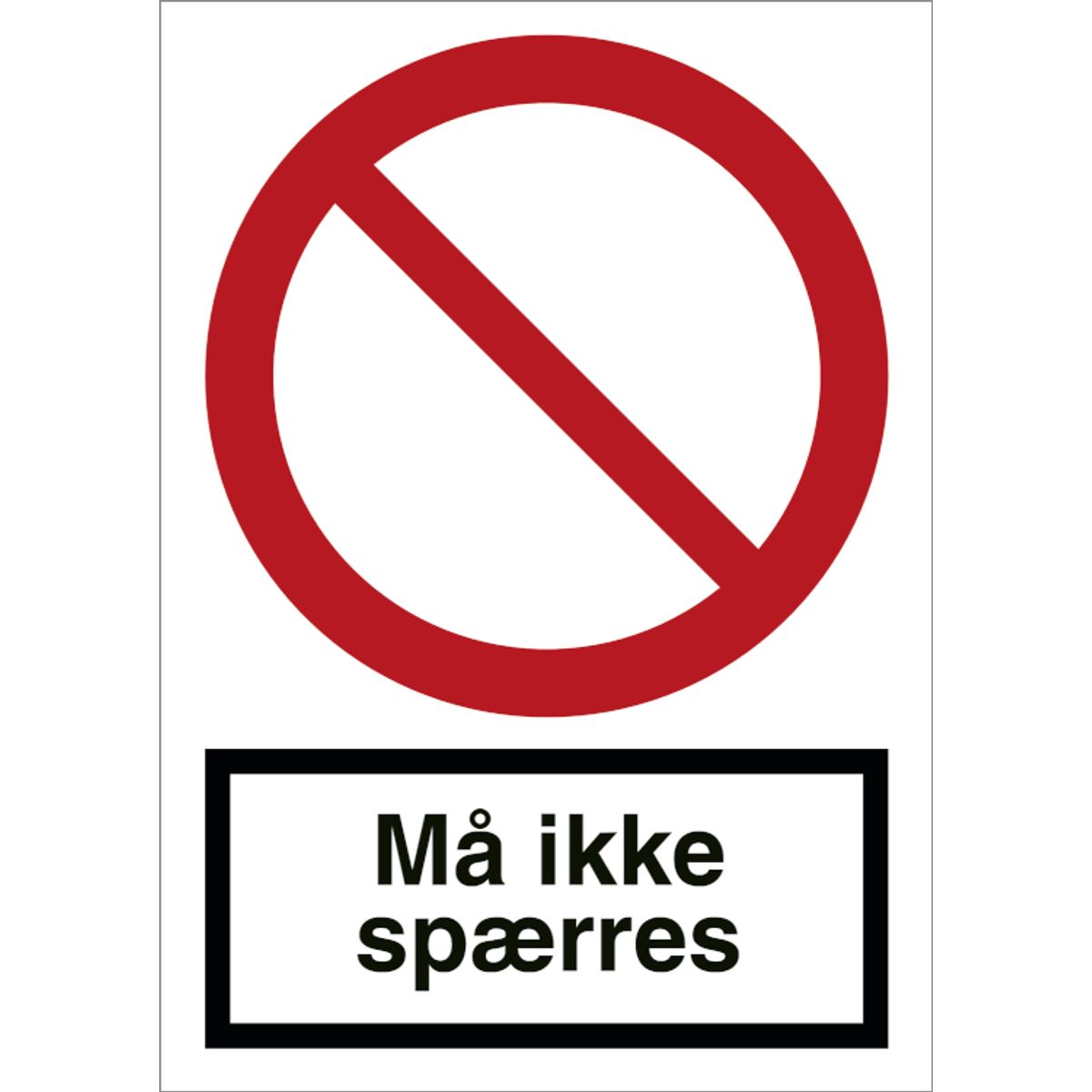 Må ikke spærres