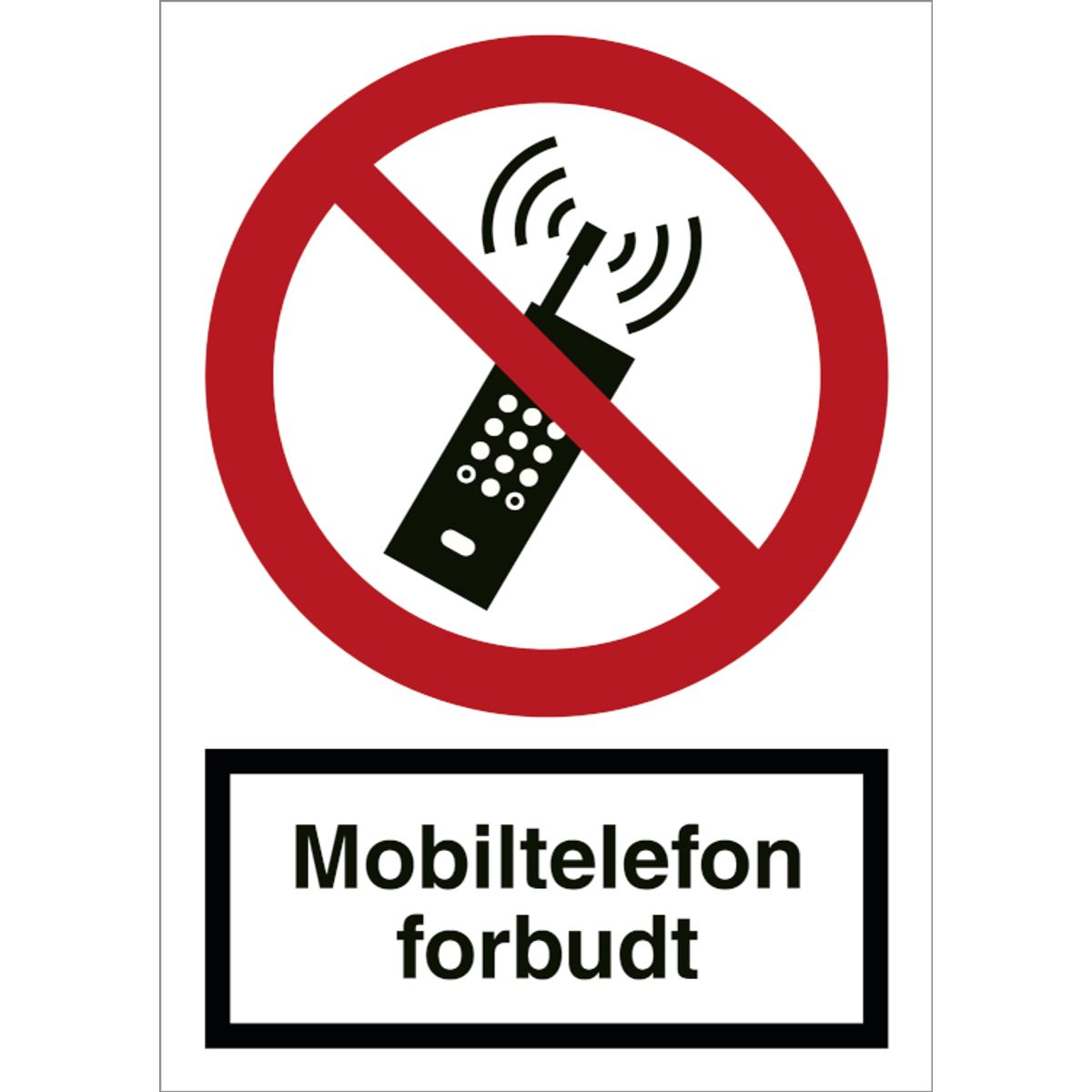 Mobiltelefon forbudt