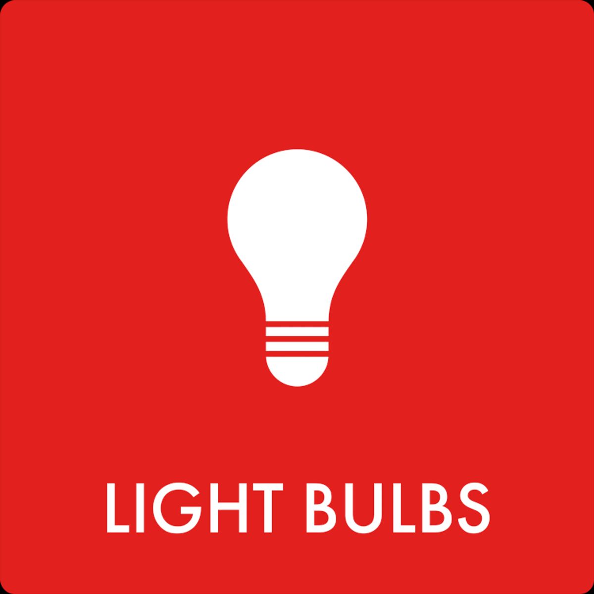 Light bulbs HiTac vinyl 180 x 180 mm