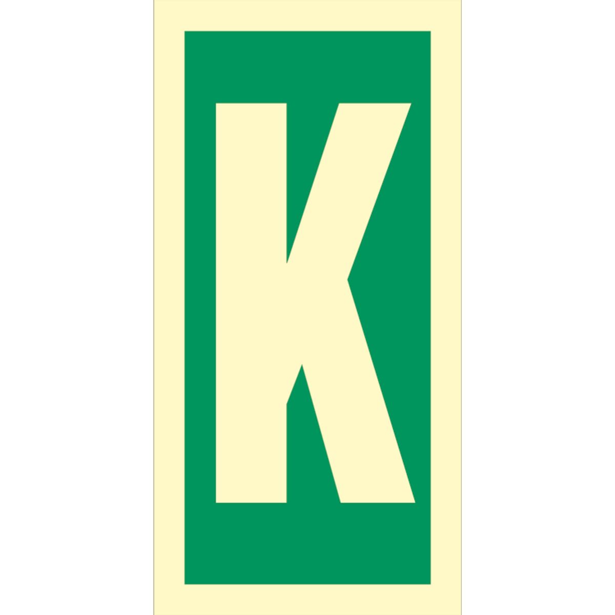 Direction sign - Character K