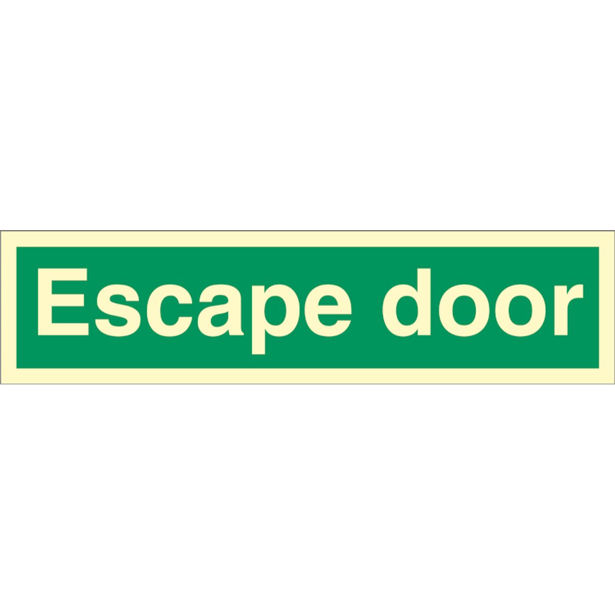 Escape door - Efterlysende Vinyl HI150 - 100 x 300 mm