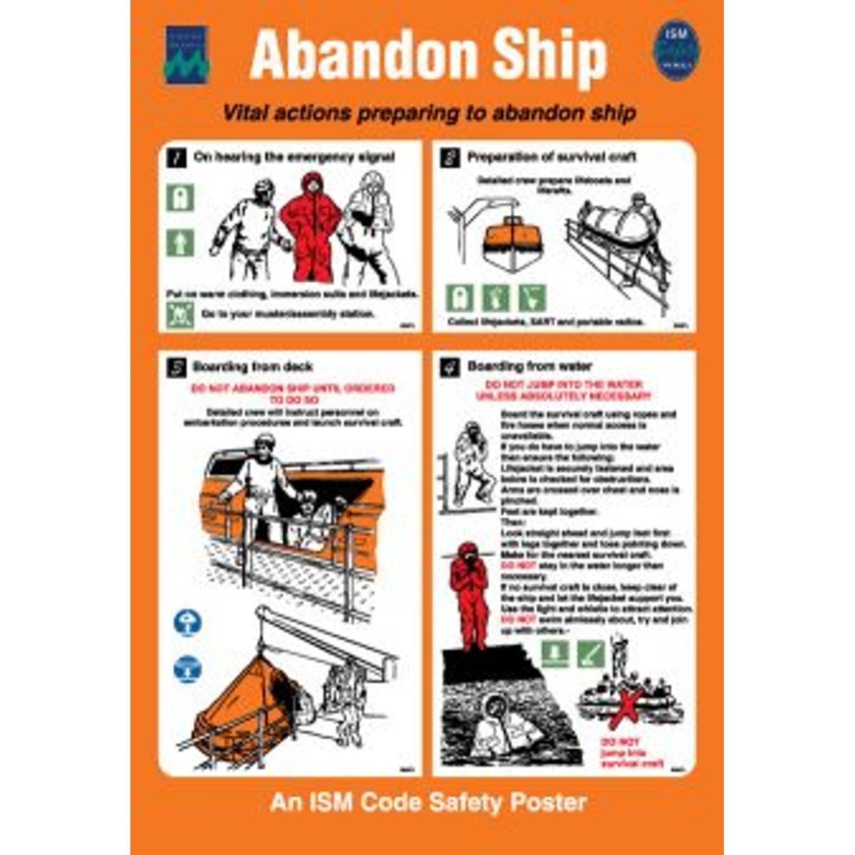 Abandon ship - Selvklæbende vinyl - 475 x 330 mm