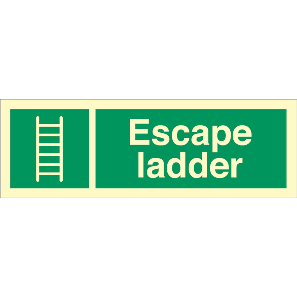 Escape ladder - Efterlysende Vinyl HI150 - 100 x 300 mm