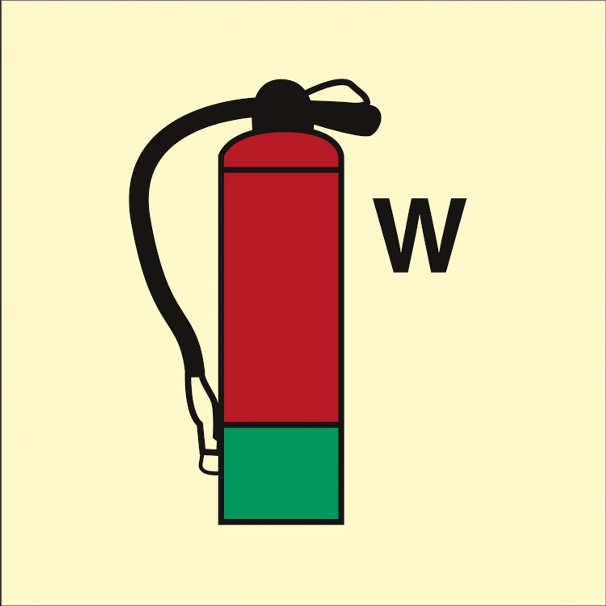 Fire control sign - Fire Extinguisher Water