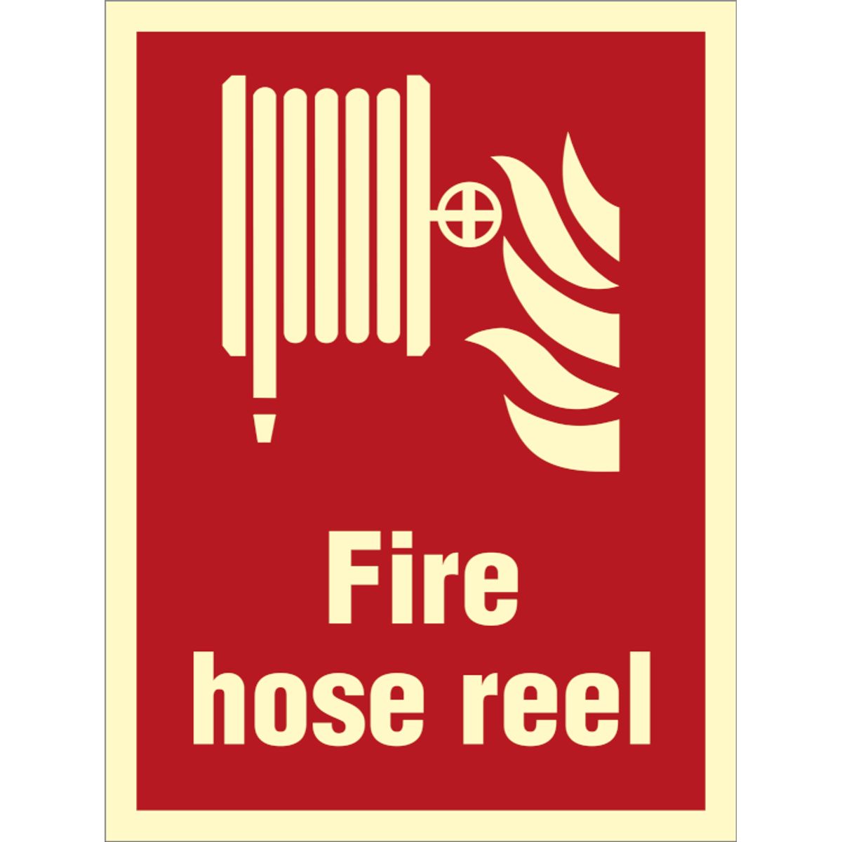 Fire hose reel - Efterlysende Vinyl HI150 - 200 x 150 mm