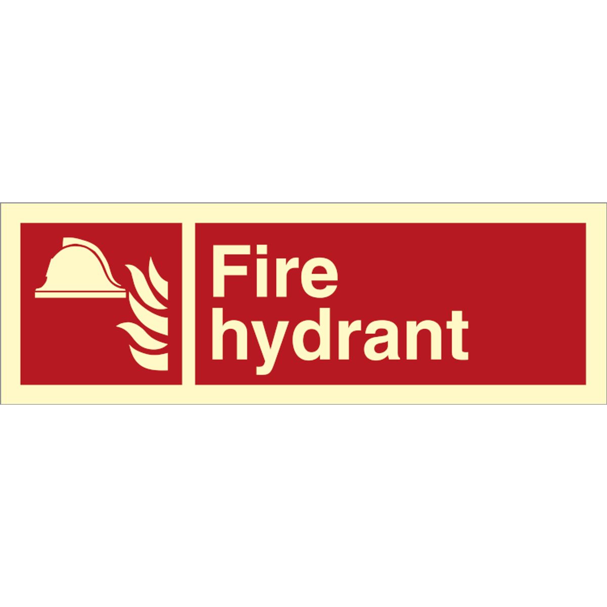 Fire hydrant - Efterlysende Vinyl HI150 - 100 x 300 mm