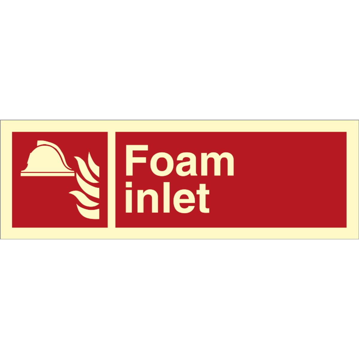 Foam Inlet - Efterlysende plast HI150 - 100 x 300 mm