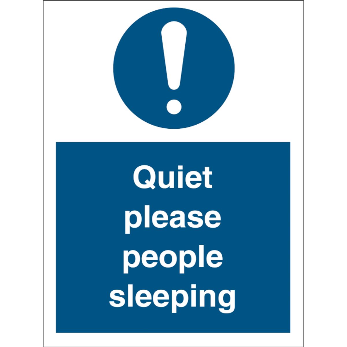 Quiet please people sleeping - Selvklæbende vinyl - 200 x 150 mm