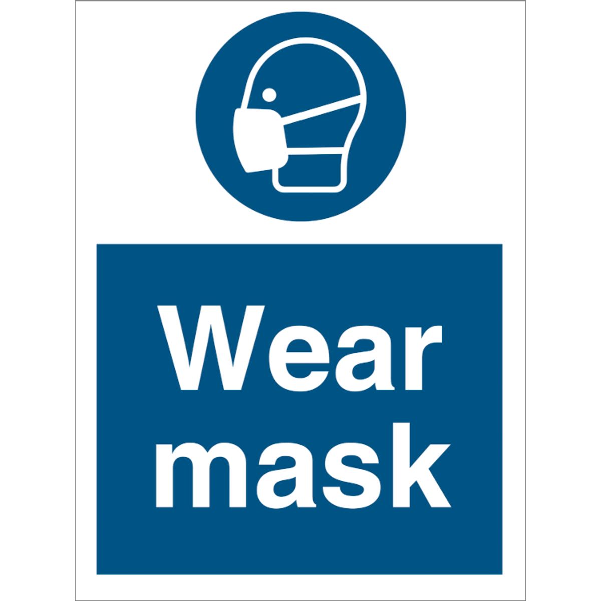 Mandatory sign - Wear mask