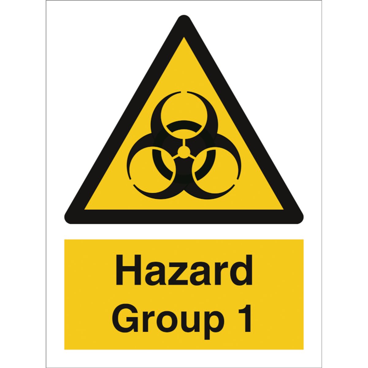 Hazard & Warning sign - Hazard Group 1