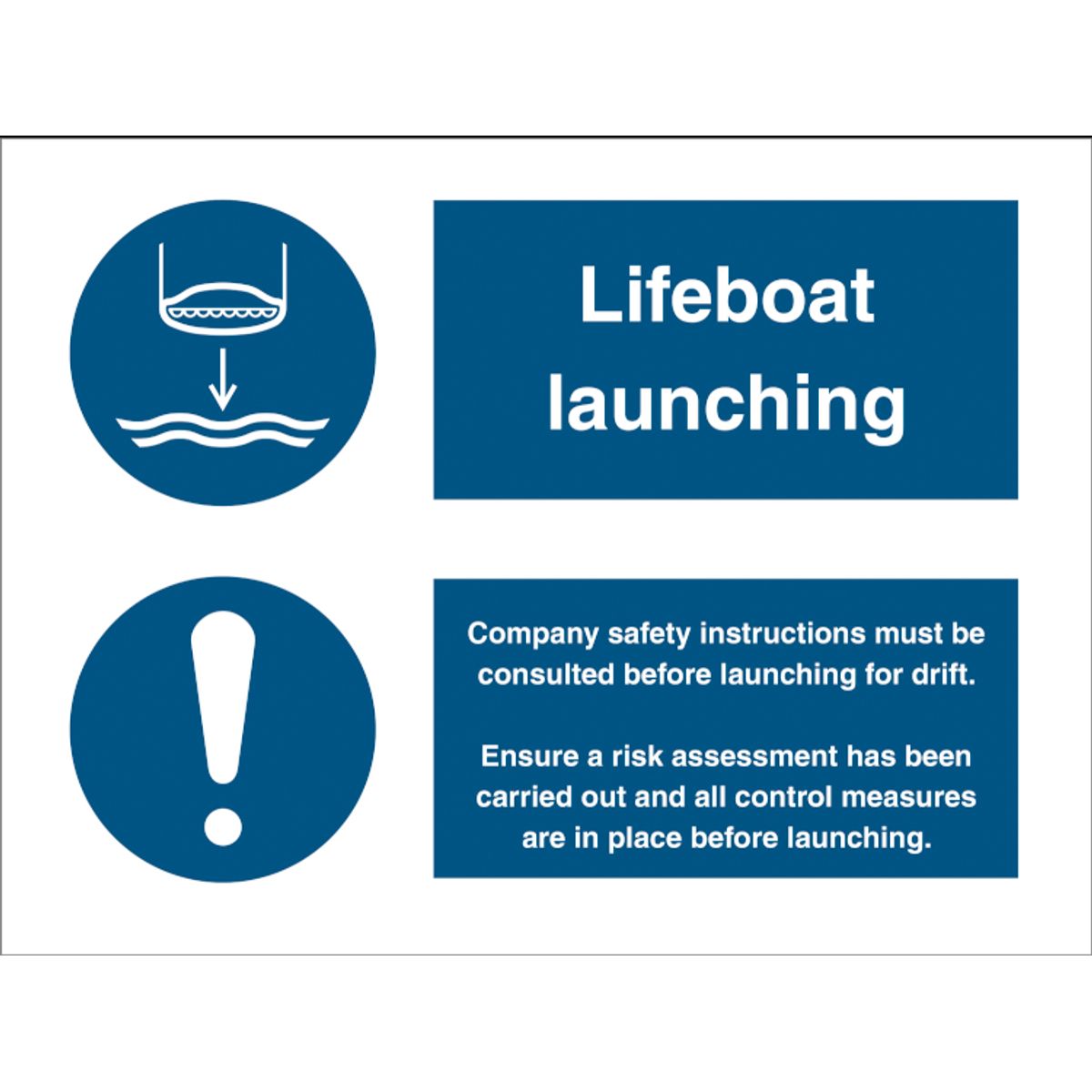 Lifeboat launching procedure - Plast - 150 x 200 mm