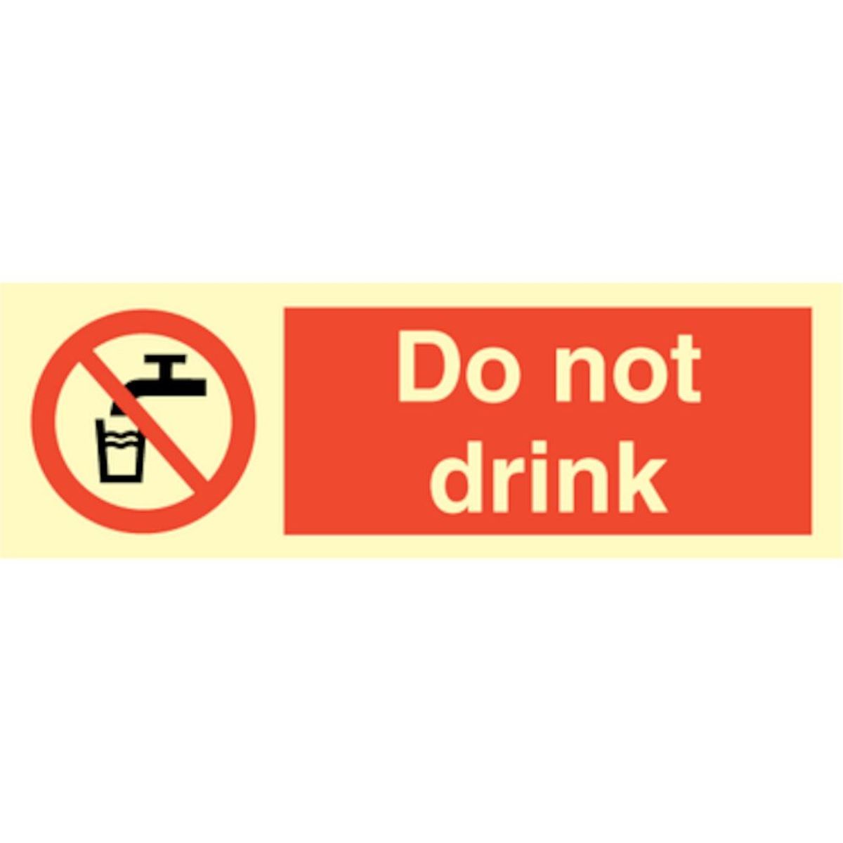 Do not drink - Efterlysende Vinyl HI150 - 100 x 300 mm