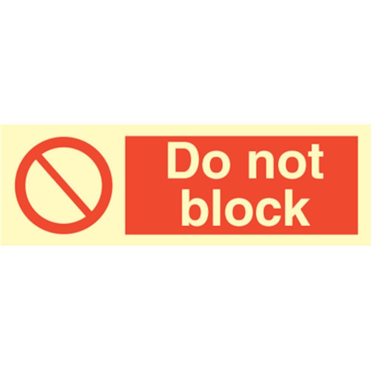 Do not block - Selvklæbende vinyl - 100 x 300 mm