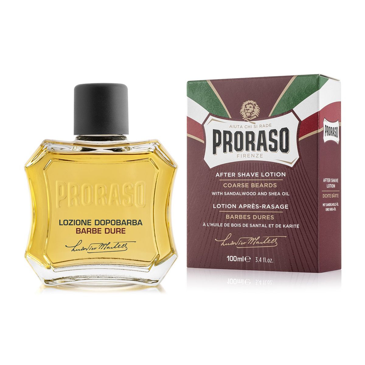 Proraso Aftershave Splash - Nourishing, Sandeltræsolie og Sheasmør (100 ml)