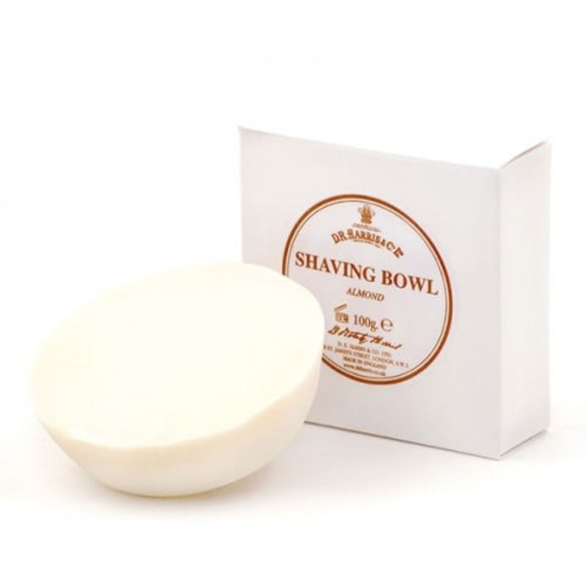 D.R. Harris & Co. Mandel Barbersæbe Refill (100 g)