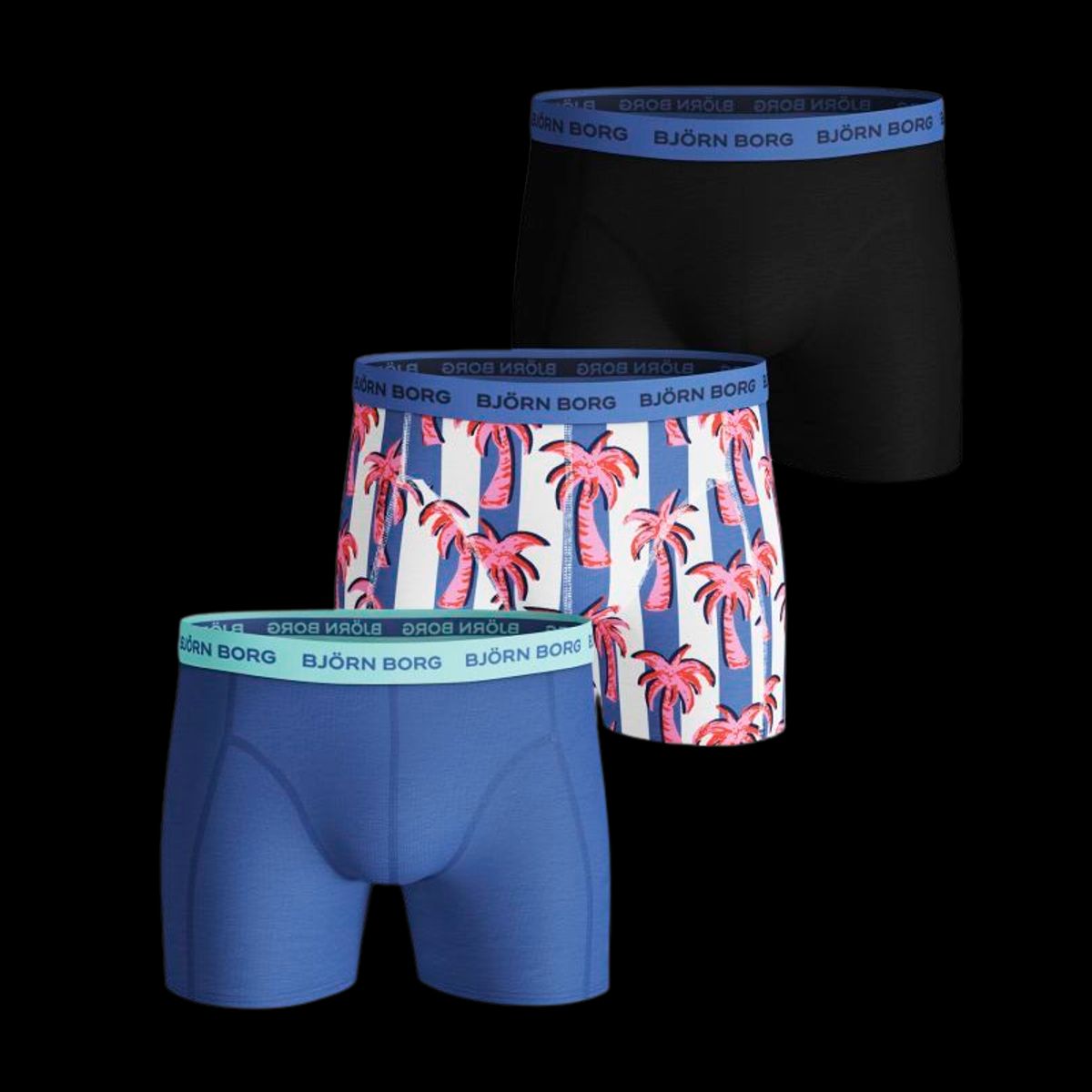 Björn Borg Bb Palmstripe Ultramarine - XL (3 pak)