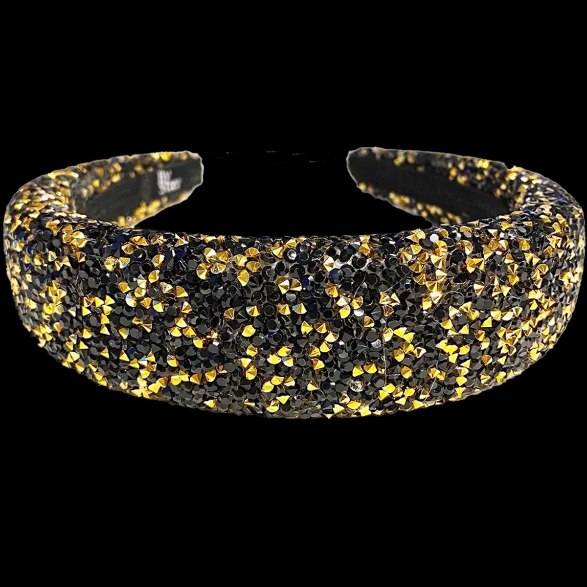 By Stær LIN Hairband - Glitter Black/Gold