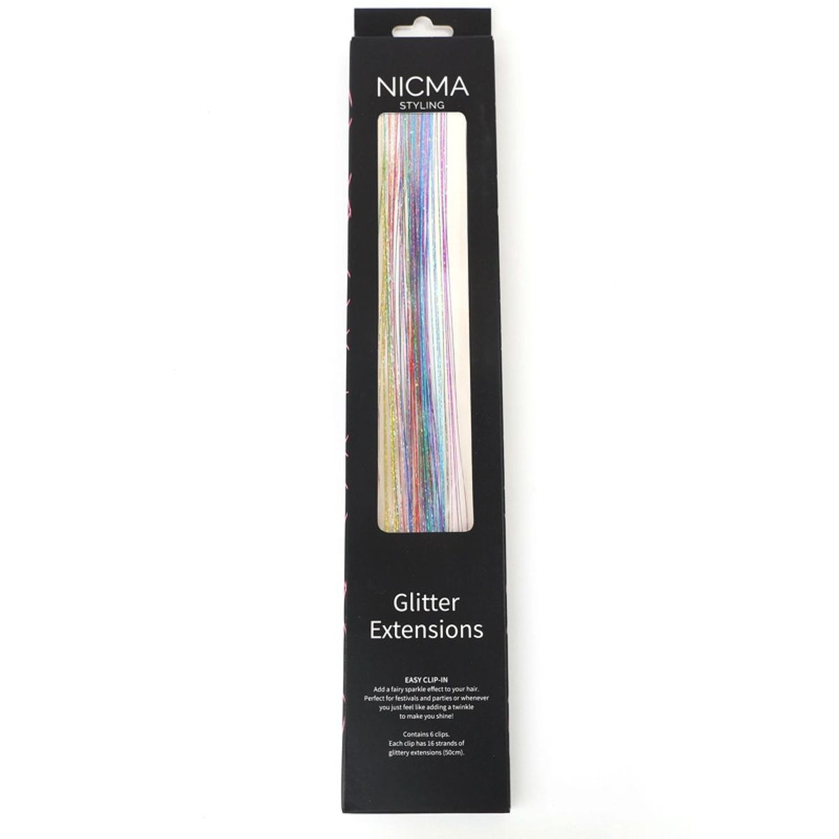 NICMA Styling Glitter Extensions - Rainbow