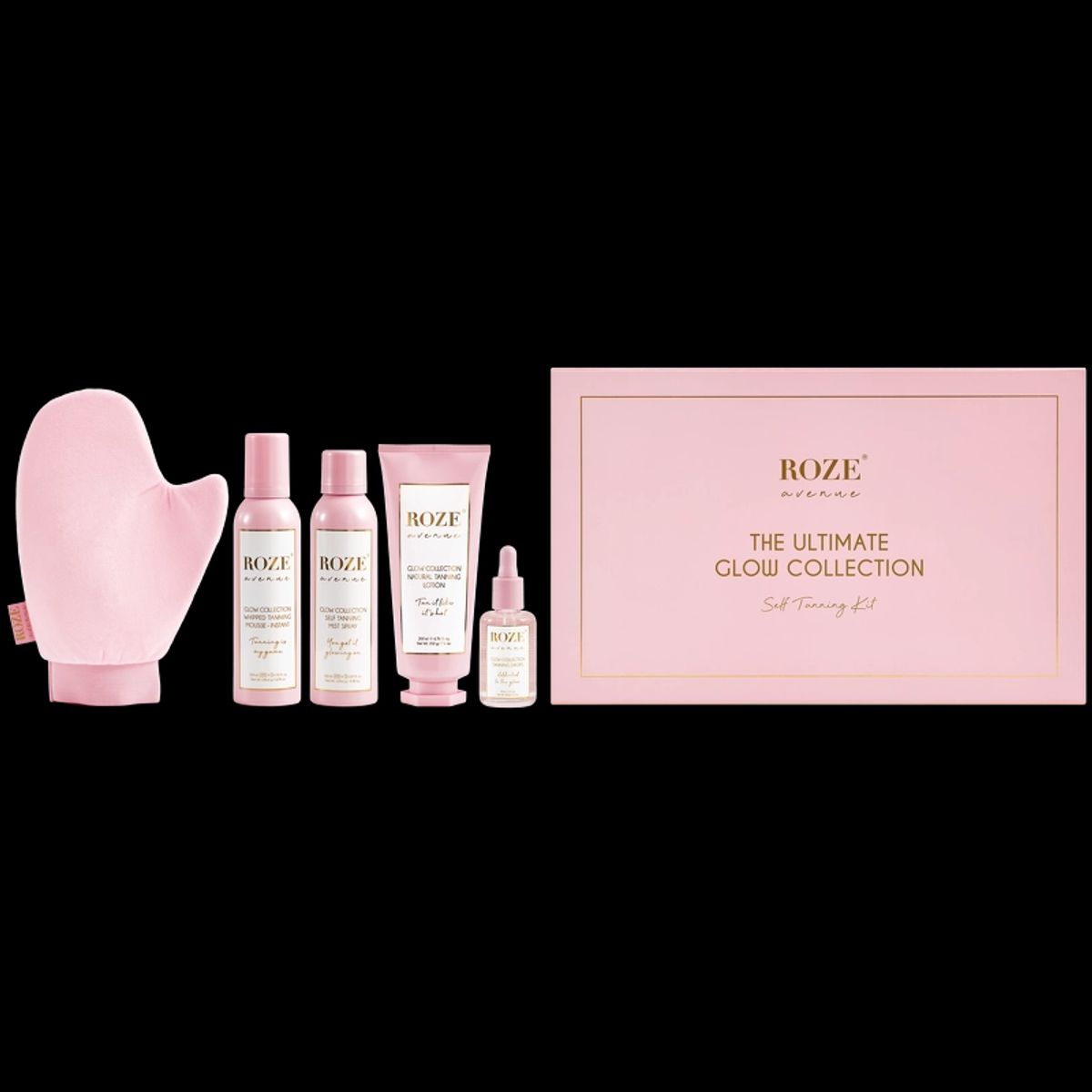 Roze Avenue Glow Collection Tan Promotion Box