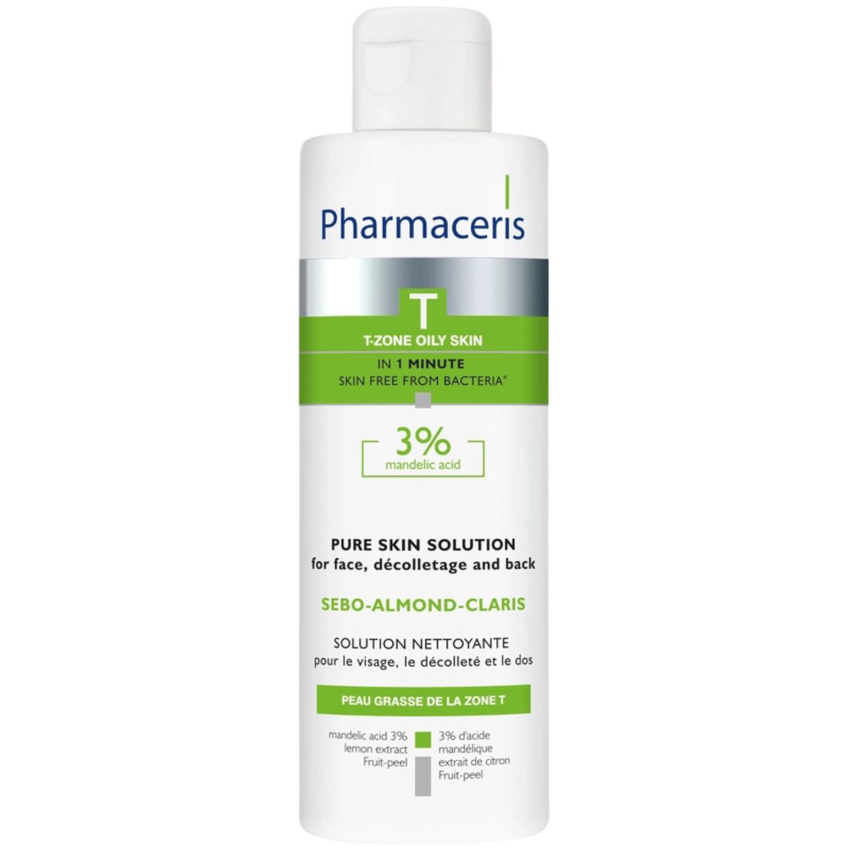 Pharmaceris T Sebo-Almond-Claris 3% Pure Skin Solution 190 ml