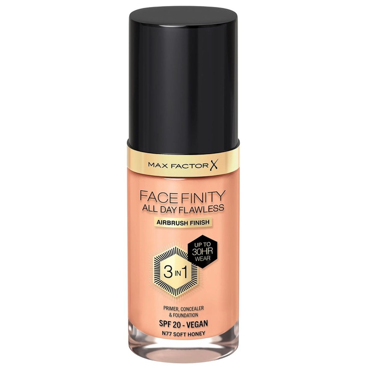 Max Factor All Day Flawles 3in1 Foundation N77 Soft honey