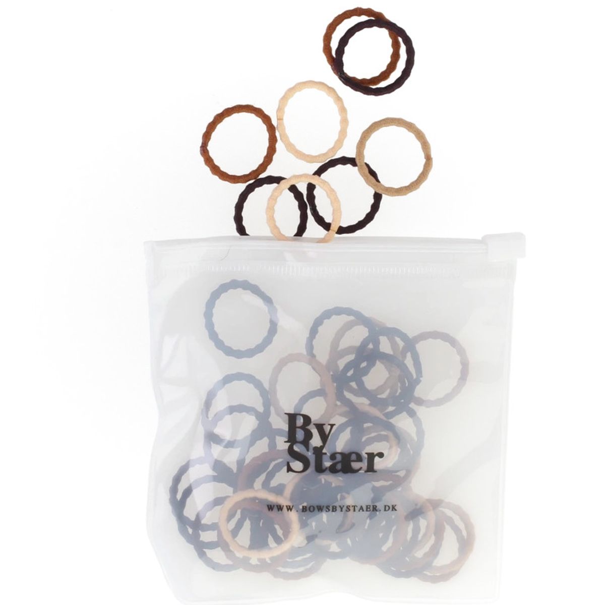 By Stær Mini Hair Elastics 50 Pieces - Mix 15